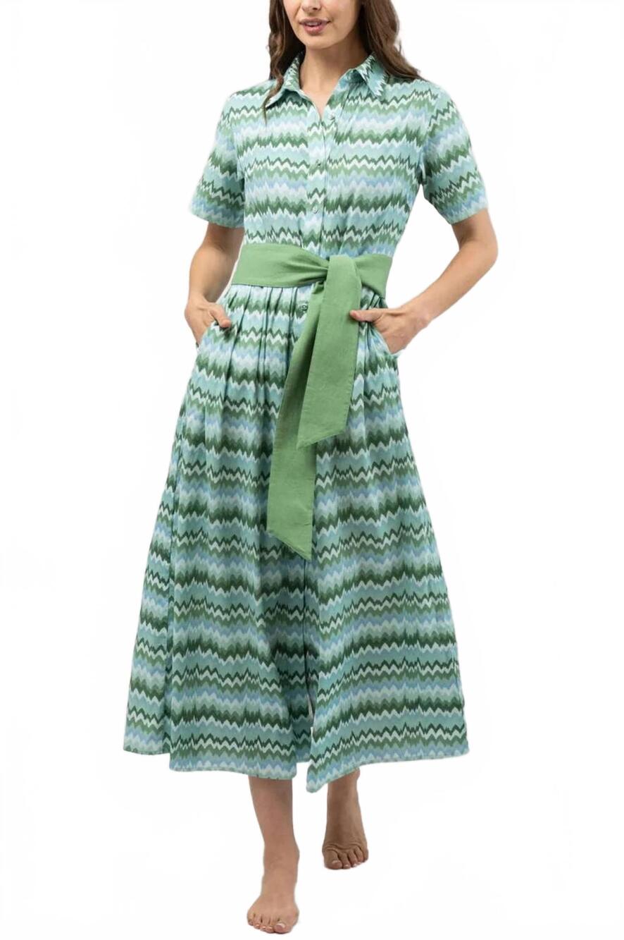 NEW BEAU & RO elle maxi dress in green